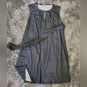 H&M Black and White Asymmetrical Dress